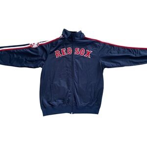 Stitches Vintage Y2K Boston Red Sox MLB Navy Zip Up Jacket Mens Size Large
